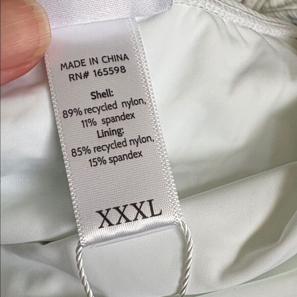 Andie Swim The Tulum One Piece Swimsuit White Ribbed Size XXXL NWT - Picture 5 of 7